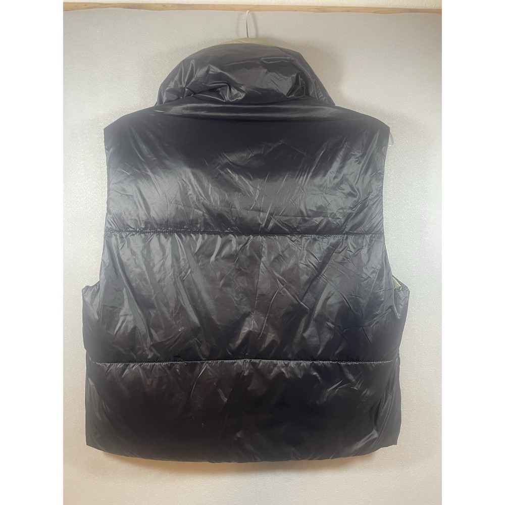 Reversible Puffer Vest Black Sage Full Zip Womens Size Small‎ - Picture 6 of 7